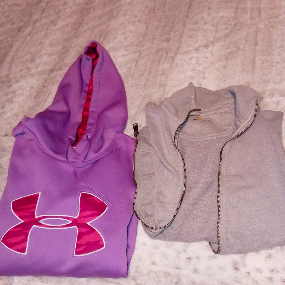 Carhartt Jacket & under Armor hoodie